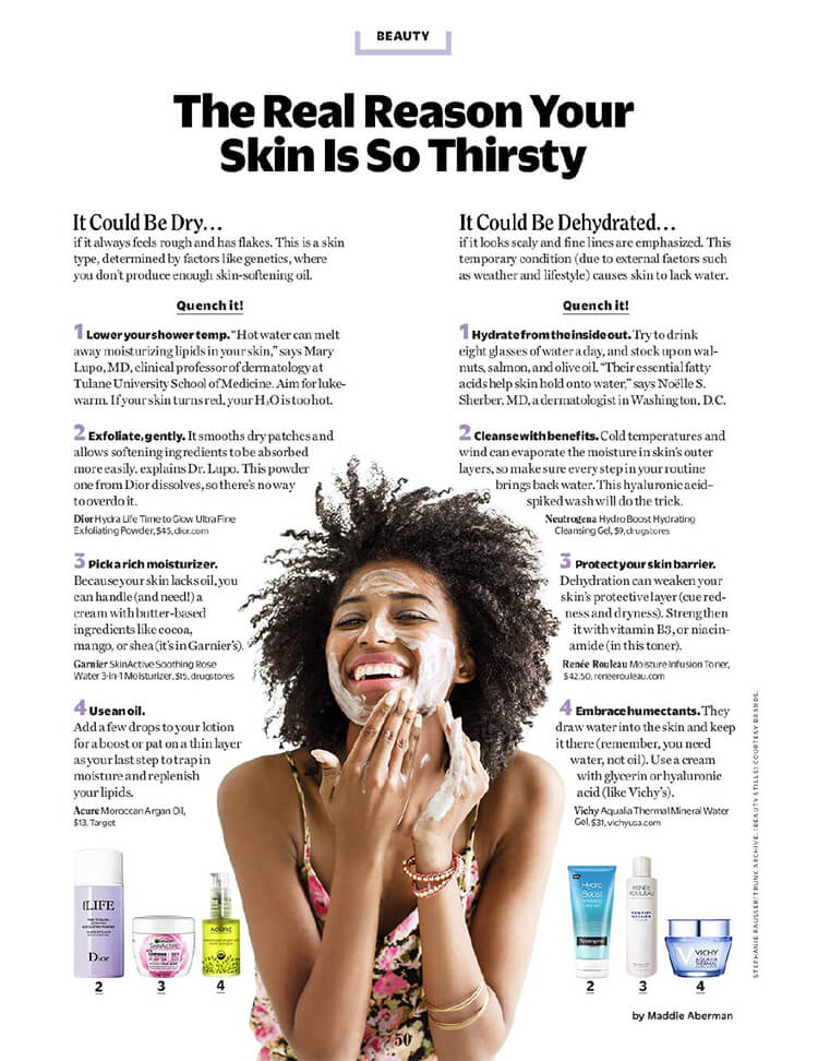 Article thumbnail about The real reason why your skin is so thirsty